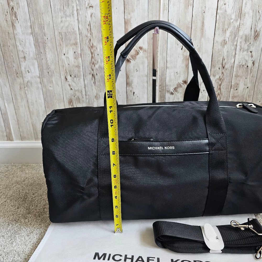 Michael Kors Duffle Travel Gym Bag, Black - Picture 4 of 11
